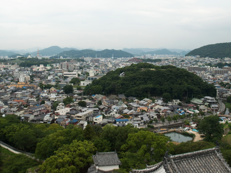 Vistas de Himeji desde el Castillo. Kyoto.