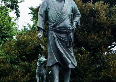 Estatua del Último Samurai en 2009